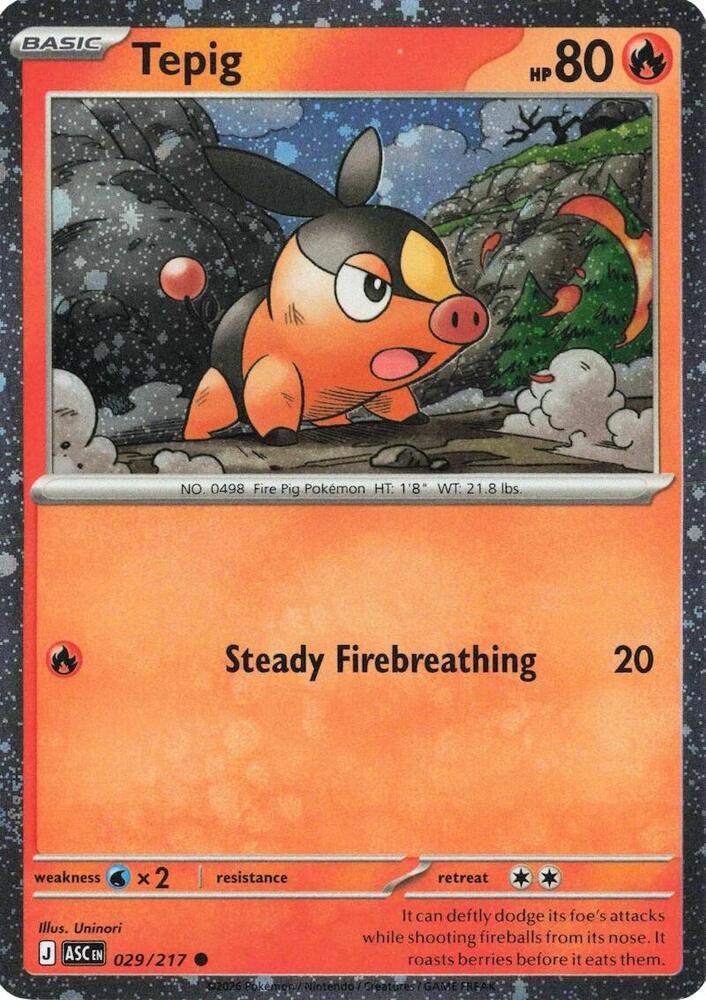 Ascended Heroes Tepig [Cosmos-Holo] Pokémon card